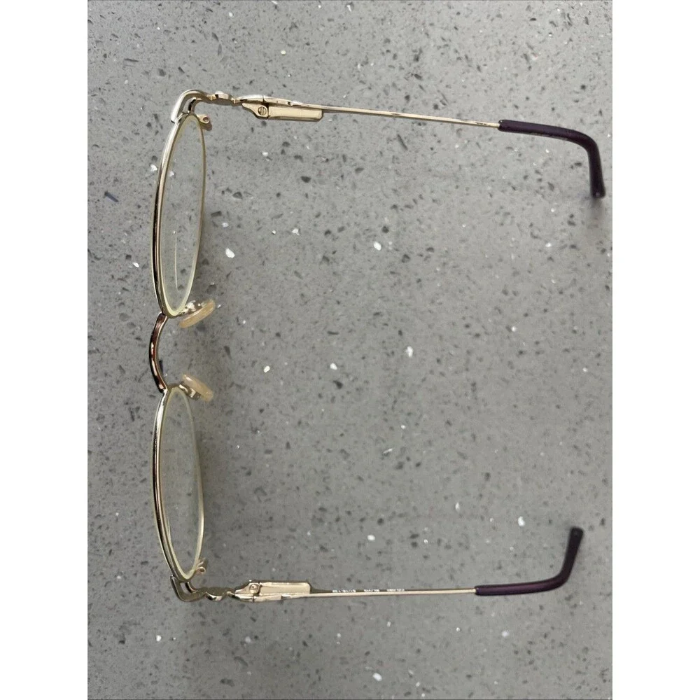 Catherine Deneuve CD 090 BL/YG Eyeglasses FRAMES ONLY 51-18-132 Purple gold